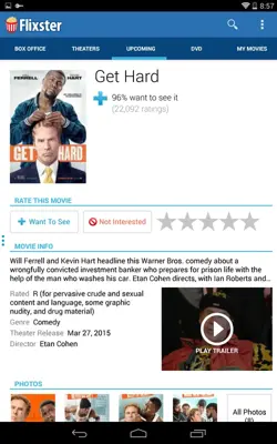 Flixster android App screenshot 1