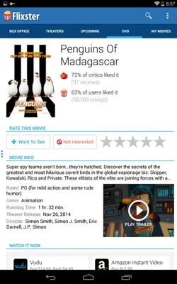 Flixster android App screenshot 2